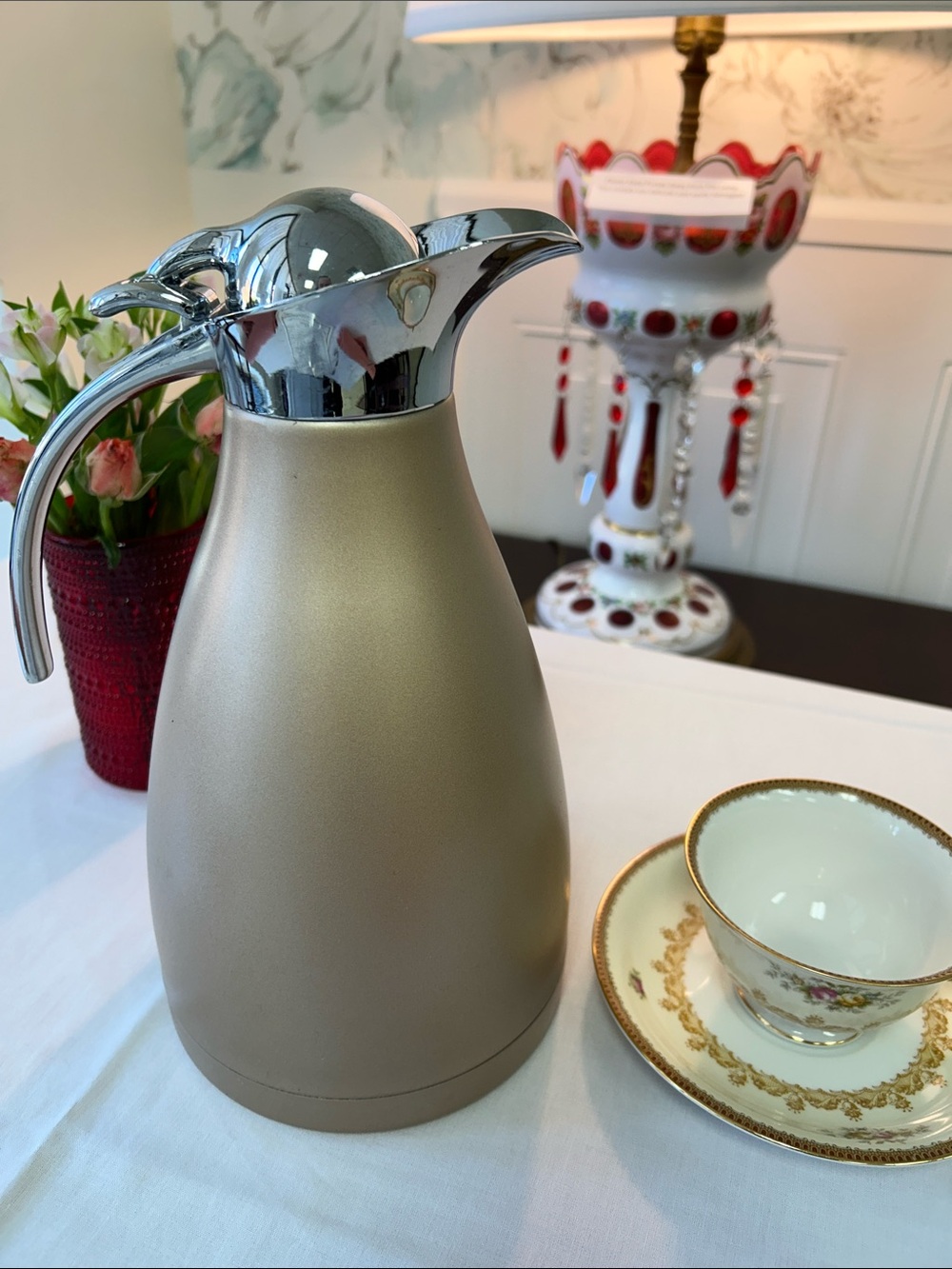 Metallic Gold Vacuum Carafe - Medici Brand